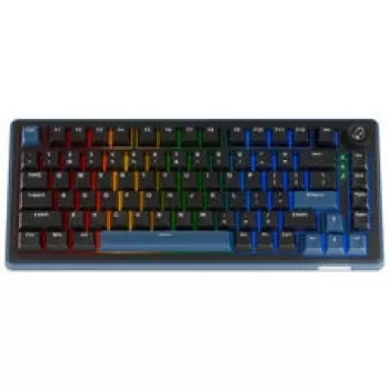 Ducky OK-M 75 žaidimų klaviatūra, 75%, Hot-Swappable, RGB, ANSI - KTT Baby Blue jungikliai