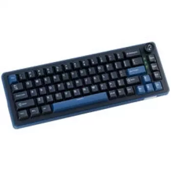 Ducky OK-M 65 mechaninė žaidimų klaviatūra, 65% formos faktorius, karšto keitimo, RGB foninis apšvietimas, ANSI išdėstymas, KTT Baby Blue jungikliai