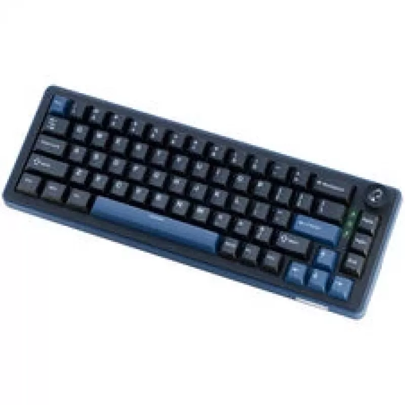 Ducky OK-M 65 mechaninė žaidimų klaviatūra, 65% formos faktorius, karšto keitimo, RGB foninis apšvietimas, ANSI išdėstymas, KTT Baby Blue jungikliai