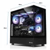 Thermaltake FTW V270 žaidimų stalinis kompiuteris (Intel Core i7-15700K, RTX 5070 Ti, 32GB DDR5, 2TB NVMe, Windows 11 Home, juodos spalvos)