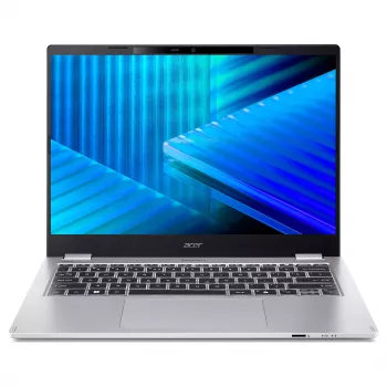 Acer TravelMate P4 P414-55-TCO-5880 14 colių Full HD verslo nešiojamasis kompiuteris - Intel Core Ultra 5 225U, 16GB LPDDR5X, 512GB PCIe Gen4 SSD, Windows 11 Pro, Wi-Fi 6E, Thunderbolt 4, apšviečiama klaviatūra, pirštų atspaudų skaitytuvas