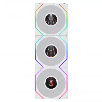 Lian Li UNI FAN TL120 LCD FLEX Wireless ARGB 120 mm PWM ventiliatorius 3 vnt. balti