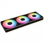 Lian Li UNI FAN CL FLEX Wireless ARGB Reverse Blade 120mm PWM ventiliatorių rinkinys (3 vnt.) su valdikliu, juodos spalvos