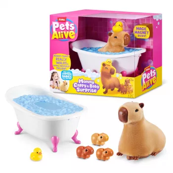 ZURU Pets Alive Mommy Capybara and Baby Surprise interaktyvus žaislas