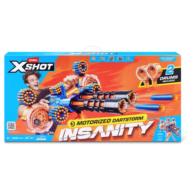 Zuru X-Shot Insanity Series 1 Motorizuotas Dartstorm paleidiklis