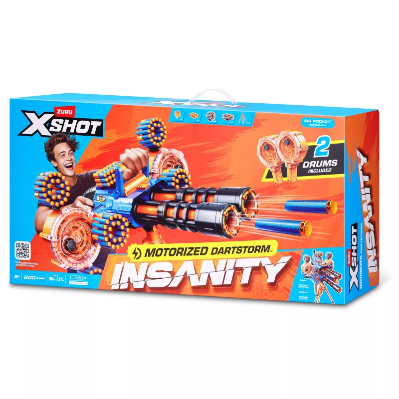 Zuru X-Shot Insanity Series 1 Motorizuotas Dartstorm paleidiklis