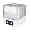 MEO MR-768 MAESTRO maisto džiovintuvas daržovėms ir vaisiams, 520 W, 5 padėklai, reguliuojama temperatūra 35-70 °C, laikmatis iki 48 h, baltas ir permatomas