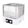 MEO MR-768 MAESTRO maisto džiovintuvas daržovėms ir vaisiams, 520 W, 5 padėklai, reguliuojama temperatūra 35-70 °C, laikmatis iki 48 h, baltas ir permatomas