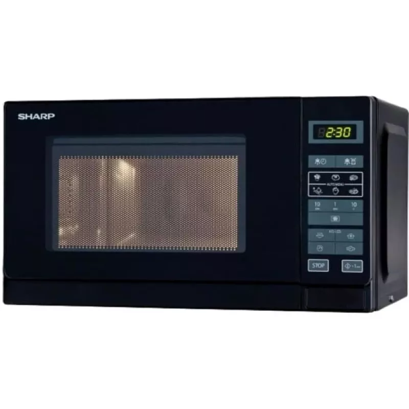 Sharp R-242(BK)W Solo mikrobangų krosnelė - 20 litrų - 800 W - juoda