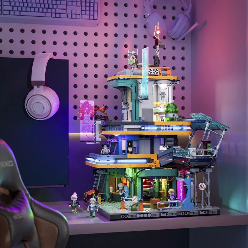 LUMIBRICKS Cyberpunk Neoncity - Apartment 1000 dalių dėlionė