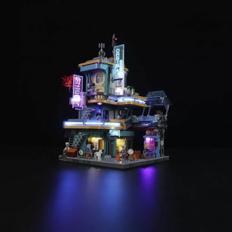 LUMIBRICKS Cyberpunk Neoncity - Apartment 1000 dalių dėlionė