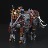 Lumibricks Steamphant Steampunk dramblio LED konstravimo rinkinys 800 detalių, USB maitinamas ekspozicinis modelis