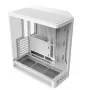 NZXT H6 2026 Mid-Tower oro srauto korpusas žaidimams, baltas, su grūdintu stiklu