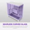 NZXT H6 2026 Mid-Tower oro srauto korpusas žaidimams, baltas, su grūdintu stiklu