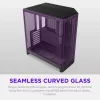 NZXT H6 RGB+ 2026 vidutinio bokšto oro srauto žaidimų korpusas juodas, grūdintas stiklas