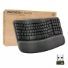 Logitech Ergo Series Wave Keys for Business belaidė ergonominė klaviatūra, itališkas išdėstymas, grafito spalvos