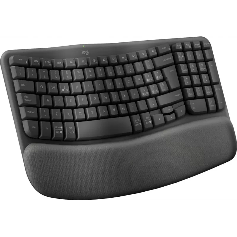 Logitech Ergo Series Wave Keys for Business belaidė ergonominė klaviatūra, itališkas išdėstymas, grafito spalvos