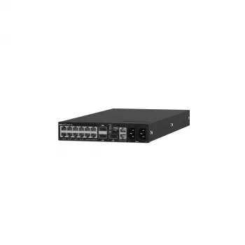Dell Networking S4112T valdomas 3 lygio komutatorius su 12x 10GBase-T ir 3x 100GbE QSFP28, 1U pusės pločio montavimas į stelažą