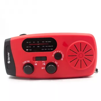 Denver SCR-2007 nešiojamas CD grotuvas su FM radiju, AUX įvestimi, ausinių lizdu, maitinamas baterijomis arba tinklu - juodas