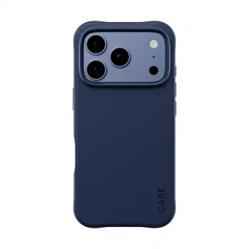 PANZERGLASS CARE Samba dėklas, skirtas iPhone 17/18 Pro – itališkai mėlynas, MagSafe, perdirbtas TPU, 3,6 m kritimo apsauga