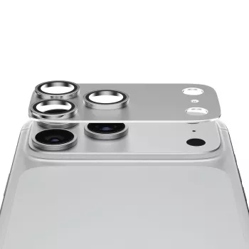 PanzerGlass Fender iPhone 18 Pro Max fotoaparato objektyvo apsauga - sidabrinė