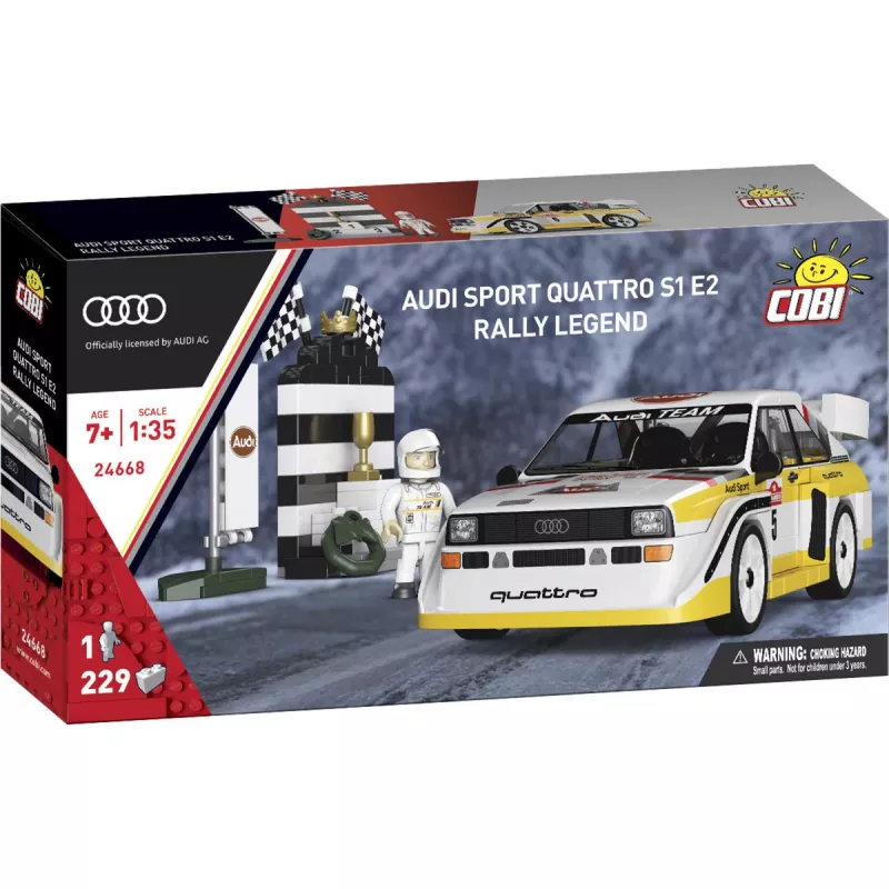 COBI Audi Sport quattro S1 E2 Rally Legend (1985) 1:35 mastelio konstravimo rinkinys