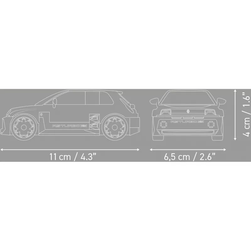 COBI Renault 5 Turbo 3E Konstruktoriaus rinkinys, 1:35 mastelis (216 detalių)