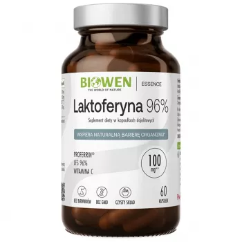 BIOWEN Lactoferrin 96% – 60 kapsulių – didelio grynumo galvijų laktoferino maisto papildas