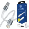 3mk Hyper Cable N-SERIES USB-C į Lightning 3m PD 3.0 9V/3A 27W baltas