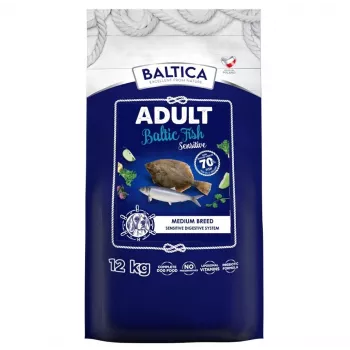 BALTICA Excellent Sensitive Baltic Fish Medium Breed Mono sausas šunų maistas 12kg