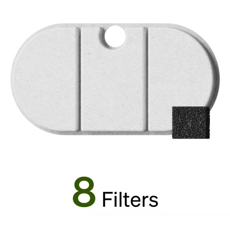 Petlibro Capsule atsarginis filtras 8 vnt. pakuotė - 3 pakopų filtravimas Capsule fontanėliui