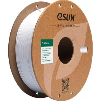ESUN PLA Basic 1,75 mm Cold White 1 kg – aukščiausios kokybės PLA+ 3D spausdinimo filamentas