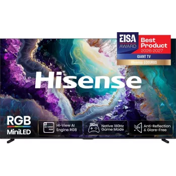 Hisense 100UR8DS 100 colių 4K UHD MiniLED išmanusis televizorius su 180Hz ekranu, Dolby Vision IQ, Dolby Atmos ir VIDAA U7