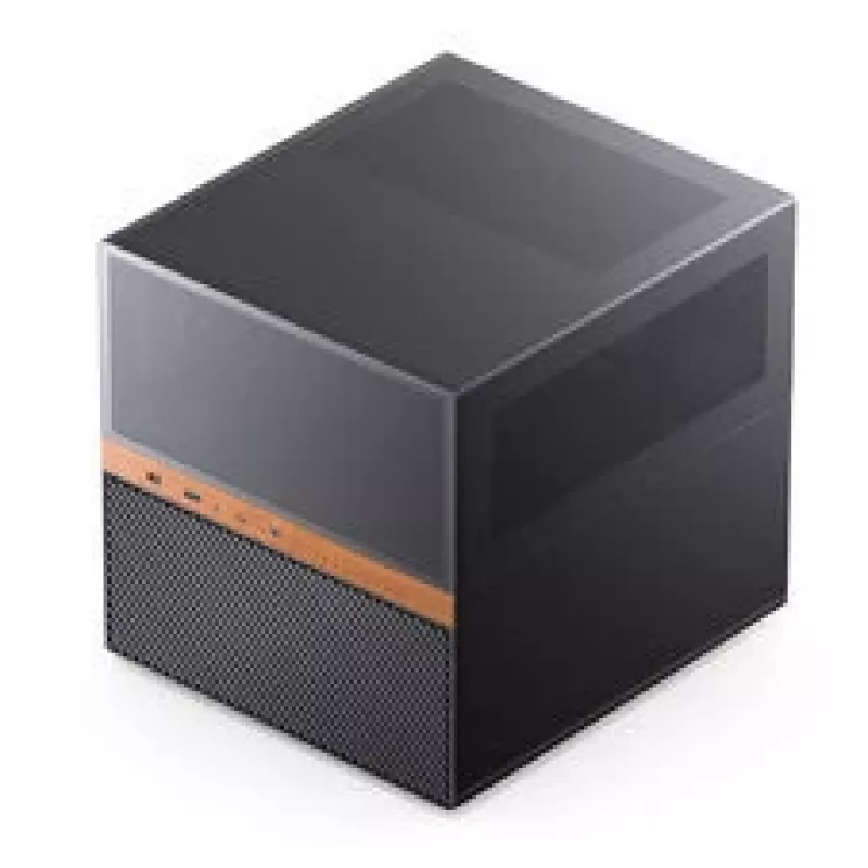 Jonsbo N6 NAS kubo korpusas, Micro-ATX, plienas/tinklelis, juodas