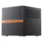 Jonsbo N6 NAS kubo korpusas, Micro-ATX, plienas/tinklelis, juodas
