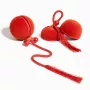 Cheerble WICKED BALL DUO2-VINTAGE RED išmanus interaktyvus žaislas augintiniams, 2 kamuoliai, USB-C įkrovimas, IP65 atsparus purslams, 3 žaidimo režimai, katėms ir mažiems šunims