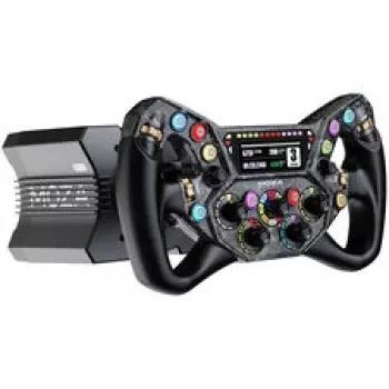 Moza Racing KS Pro vairas - 300 mm anglies pluošto sim racing vairas su RGB mygtukais ir magnetinėmis perjungimo mentelėmis