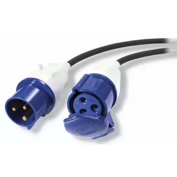 APC Modular IT Power Distribution Cable Extender - IEC 60309 32A (M) į IEC 60309 32A (F), 3m, juoda | Kur.lt