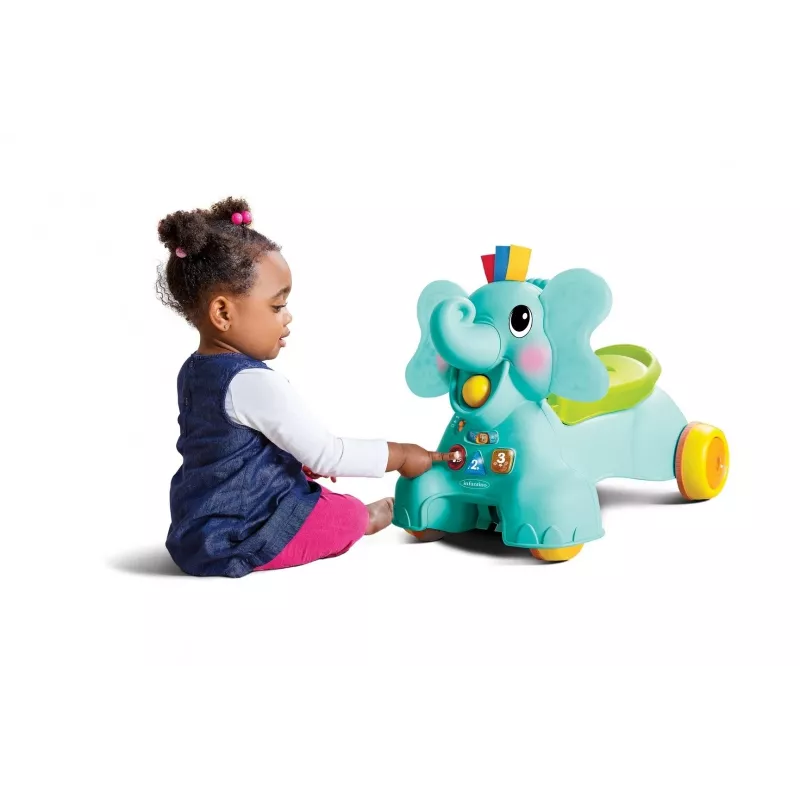 B-KIDS 3-in-1 Sėdėjimo, ėjimo ir važiavimo dramblys – Infantino