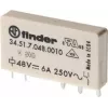 Finder 34.51.7.024.0010 miniatiūrinis PCB relė 24 V DC 6 A 1 CO SPDT