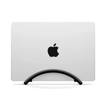 Twelve South BookArc Flex vertikalus stovas nešiojamam kompiuteriui MacBook ir nešiojamiesiems kompiuteriams, juodas anoduotas aliuminis