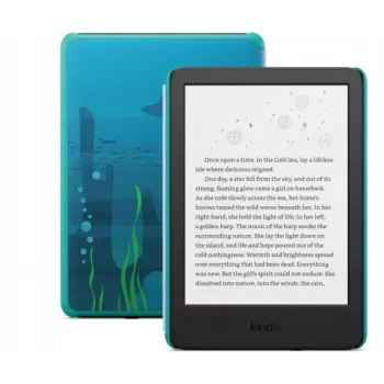 Amazon Kindle Kids 6 colių 16GB E-Reader Ocean Explorer su dangteliu ir 1 metų Amazon Kids+