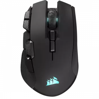 CORSAIR Ironclaw Wireless SE žaidimų pelė - 26 000 DPI, optinė, SLIPSTREAM Wireless, Bluetooth, USB, RGB, juoda