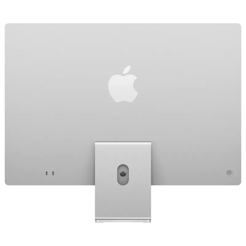 Apple iMac 24 colų sidabrinis M4 8 branduolių CPU 8 branduolių GPU 16GB RAM 512GB SSD vokiška klaviatūra su 1Gb Ethernet