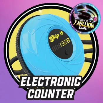 Just Play Skip It Deluxe Petrol - kulkšnies šokinėjimo žaislas su skaitikliu ir mirksinčiais šviesomis vaikams nuo 6 metų
