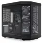 HYTE Y70 Touch Black vidutinio bokšto korpusas su panoraminiu grūdintu stiklu ir 14,1 colio liečiamuoju ekranu, ATX/E-ATX, vertikali GPU laikiklis