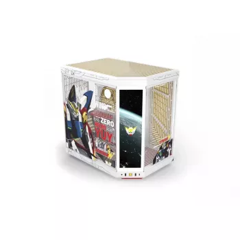 HYTE Y70 Touch Infinite Gundam Wing Edition Mid-Tower korpusas, dvigubas grūdintas stiklas, 4K liečiamas ekranas, baltas
