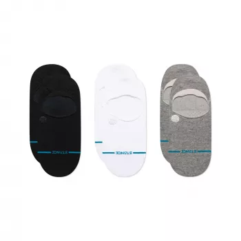 Stance Icon No Show kojinės 3 porų rinkinys - įvairiaspalvės