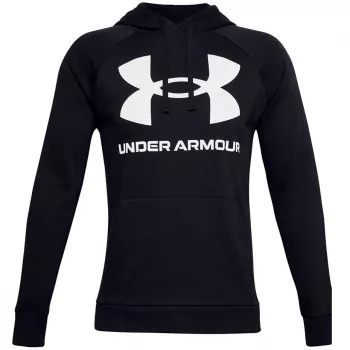 Under Armour vyriškas Rival Fleece Big Logo HD megztinis su gobtuvu, juodas 1357093 001