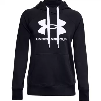 Moteriškas Under Armour Rival Fleece Logo gobtuvas Deep Black
